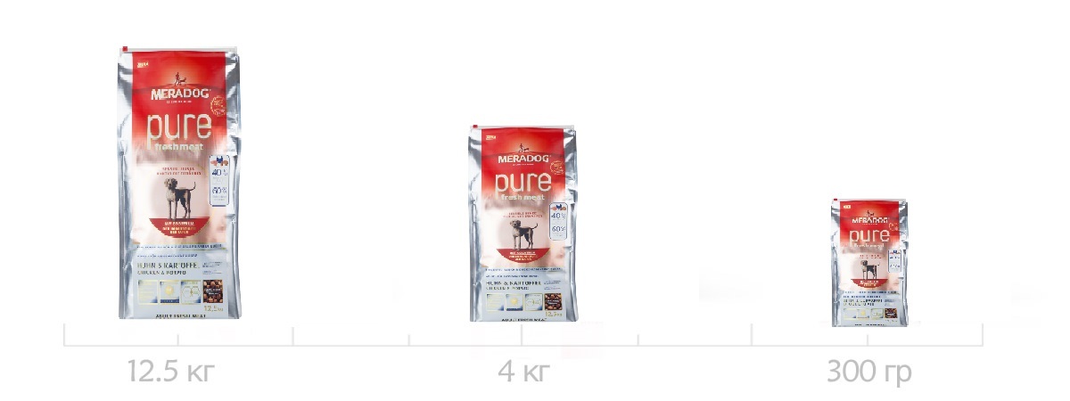 Корм для собак meradog pure